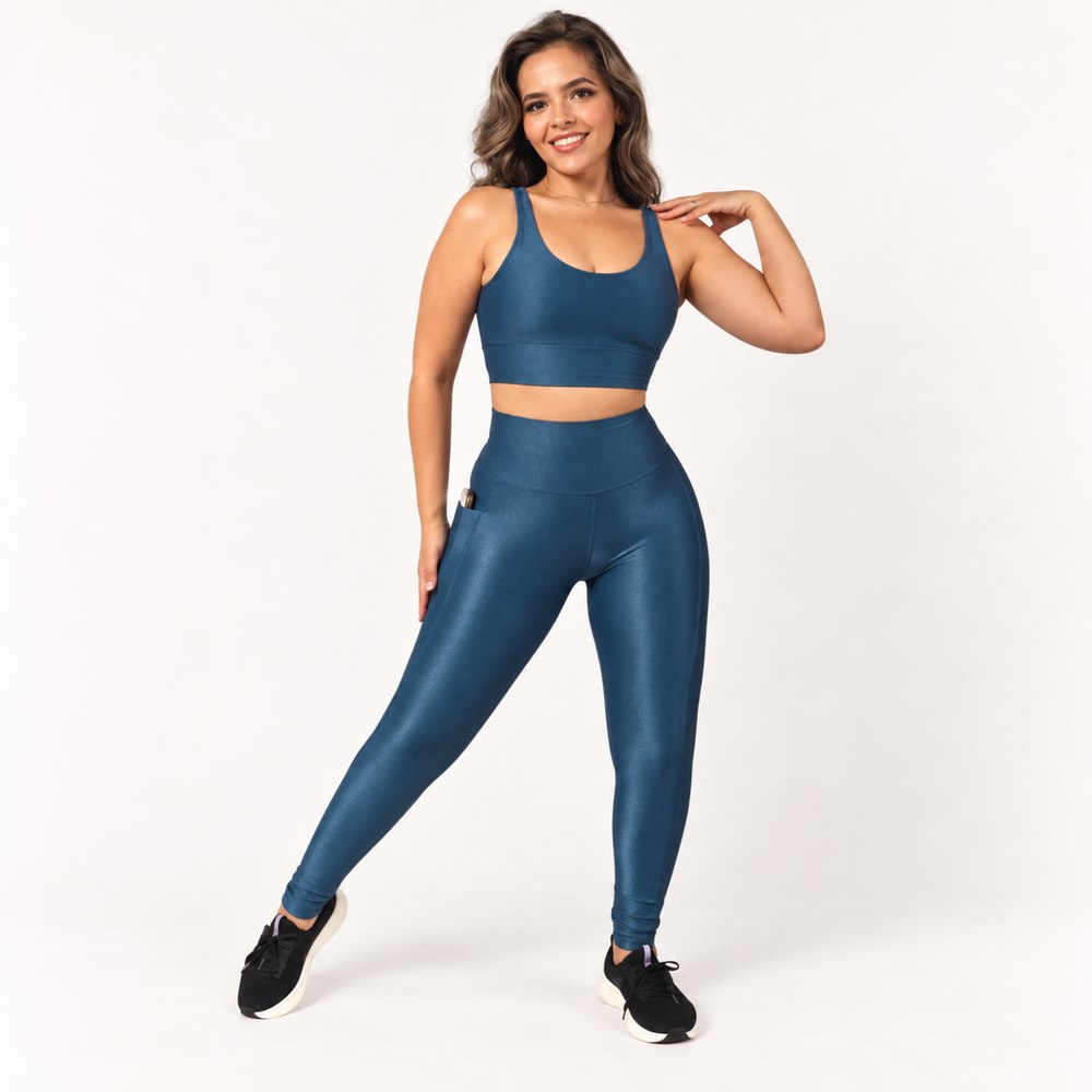 Conjunto Top e Legging com Bolsos Carol — Clima Urbano