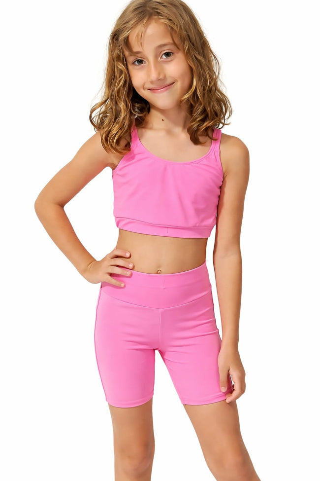 Conjunto de Top e Short de lycra infantil