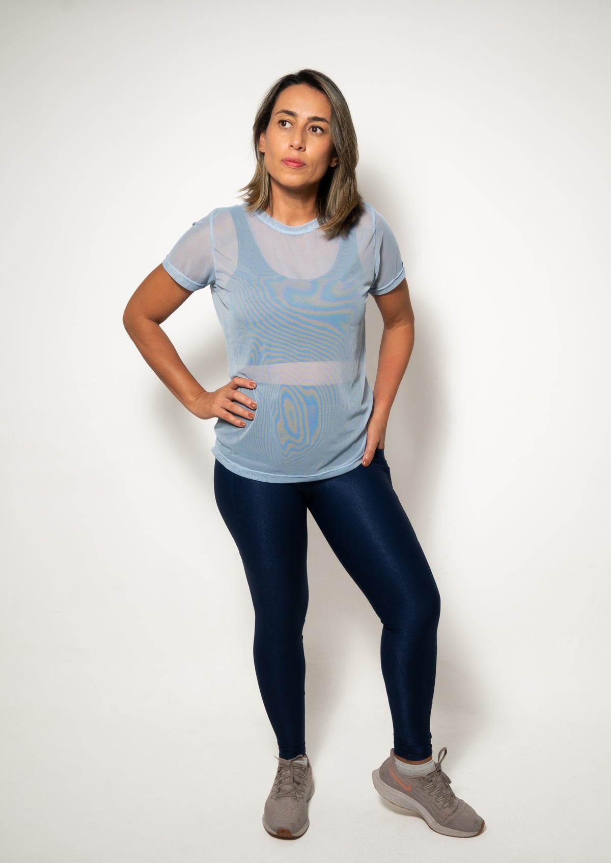 Camiseta de tule azul-claro | Clima Urbano