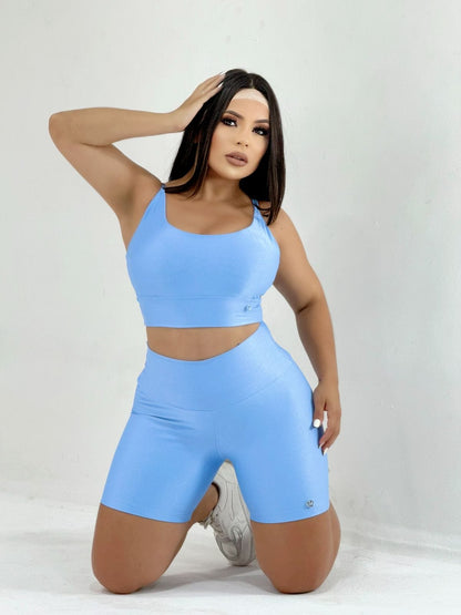 Conjunto Fitness Feminino de Top e Short