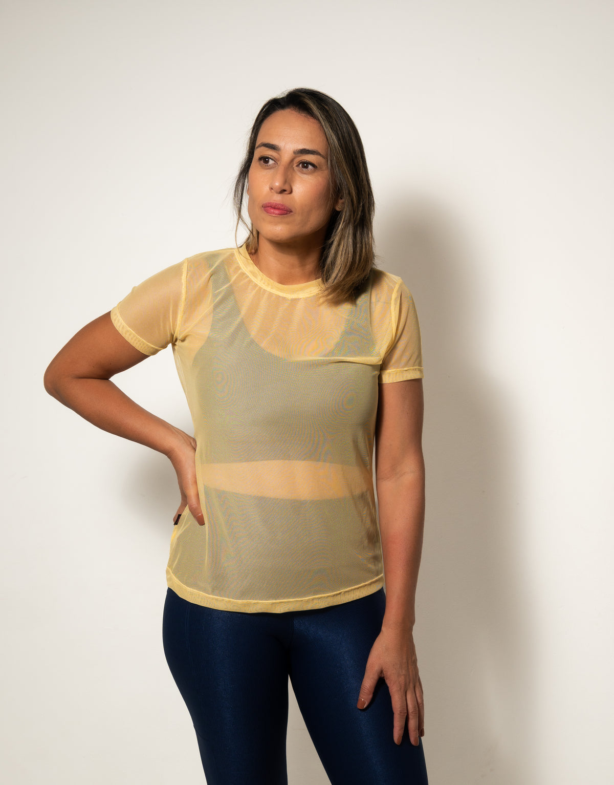 Camiseta de tule amarela | Clima Urbano