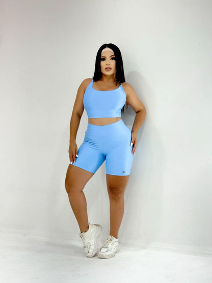 Conjunto Fitness Feminino de Top e Short